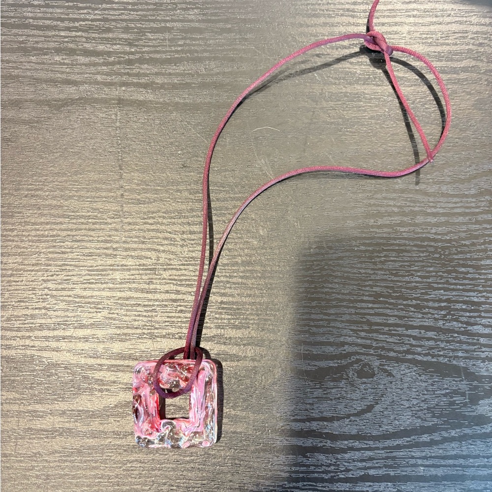 French Art Glass Pendant -Murano Style